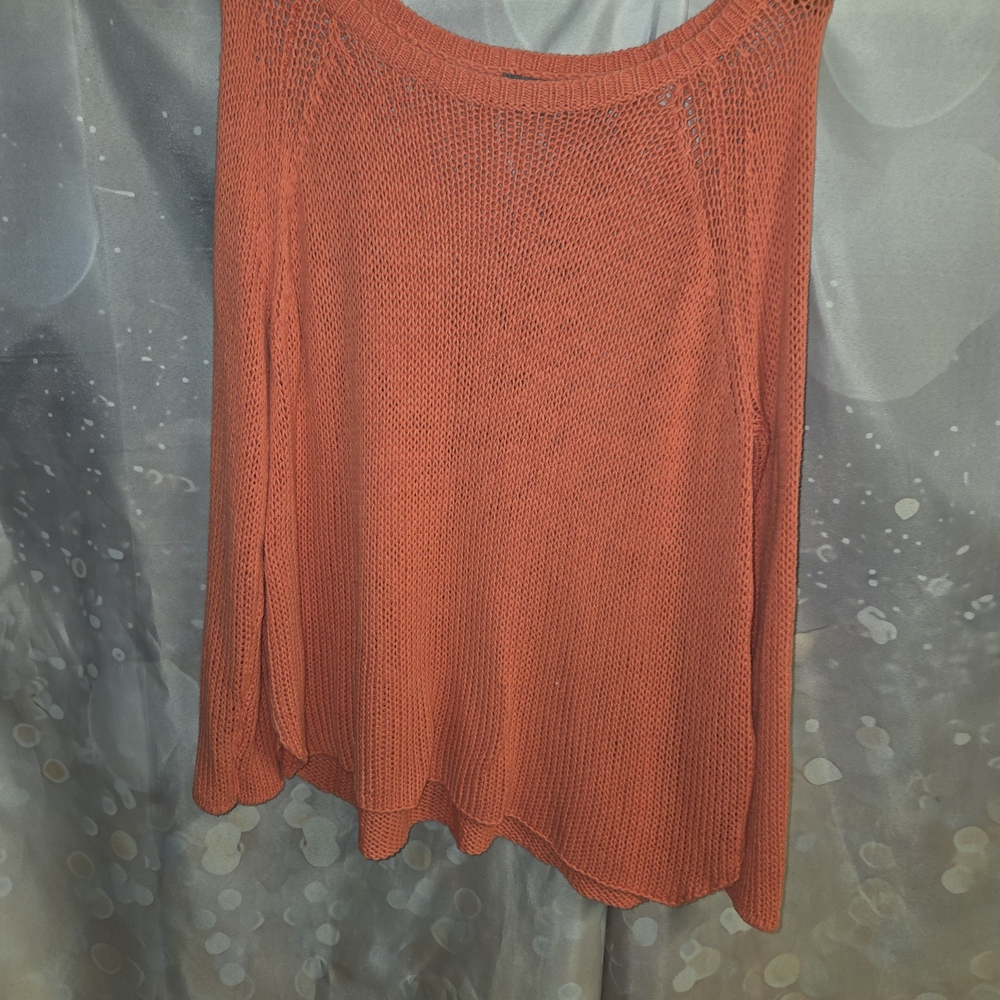 Wooden Ships Vibrant Orange Sweater